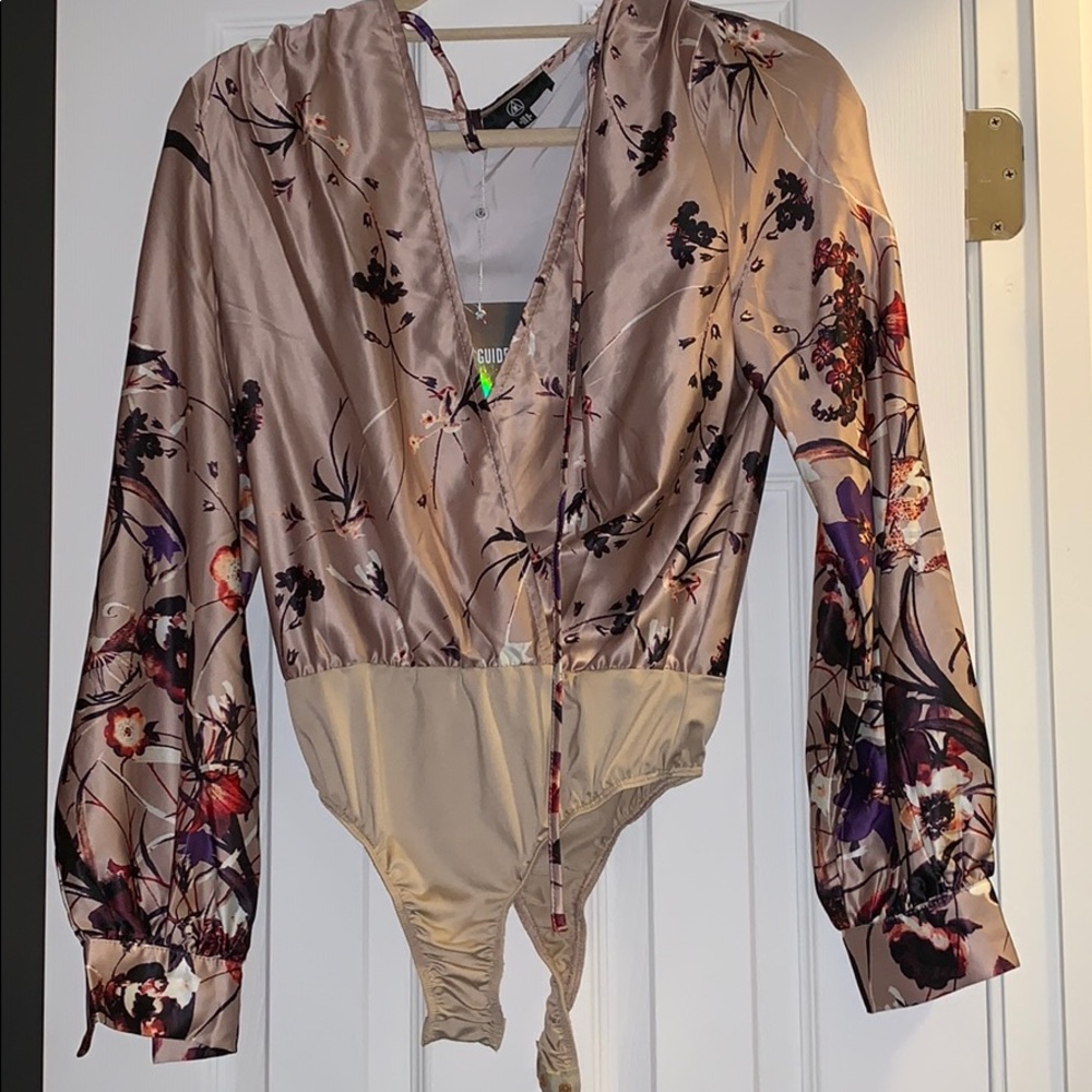 Misguided Floral Bodysuit